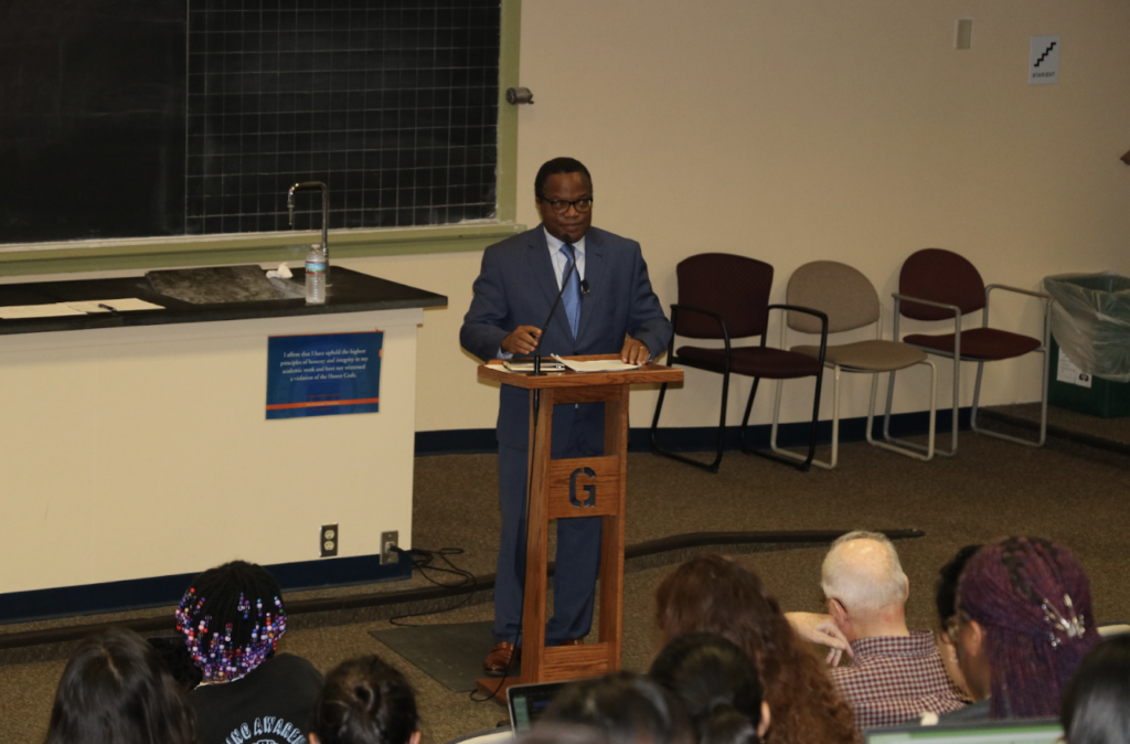 Dr. Aloysius Ordu. (Photo Susan Holz/Gettysburg College Economics Department) 